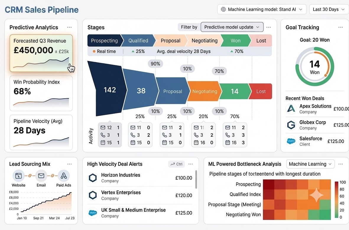 CRM Sales Pipeline Graph